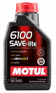 MOTUL 6100 SAVE-LITE 5w30 SN/GF-5 1л. синтетика /Technosynthese®/, масло моторное